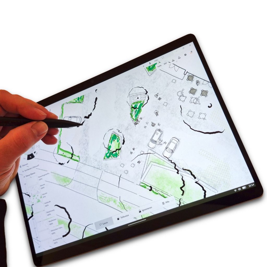 Markus Lüsse Freiraumkonzepte, Planungszeichnung, www.feriraumplaner.org